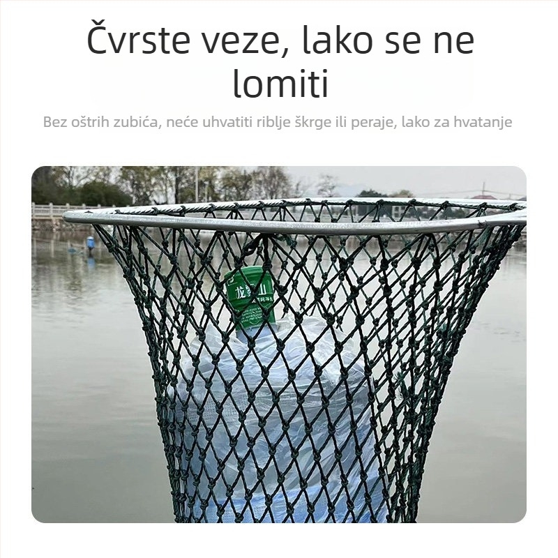 Željezna drška i mreža za ribolov s plosnatim glavom za akvakulturu – Marka: Fishing Tackle – Oprema za akvarij