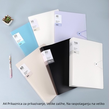 Informativna knjiga — Buckle Information Book, plastična, 60 stranica, mapa za note