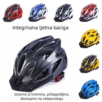 Kaciga za biciklizam, unisex minimalistički dizajn, materijal PC+EPS, lagana, prozračna, prilagodljiva