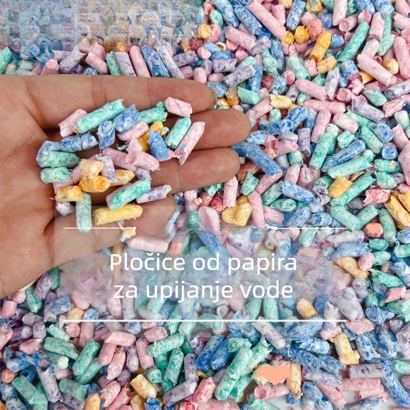 Podloga i ukras za hrčka: upijajuće granule od papirne smjese, dezodorirajuće grančice s cvijećem, bezprašni drveni čips za izgradnju krajolika hrčka – Cooliby