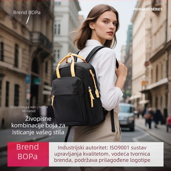 Bo Pai poslovni ruksak od najlona, vodootporan, s džepom za prijenosno računalo i unutarnjim džepovima