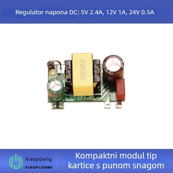 Izolirani modul napajanja s više izlaza: 12V 1A, 5V 2.4A, 24V 0.5A