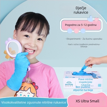 Jednokratne nitrilne rukavice za djecu, za tie-dye umjetnost i grafite, protiv prljavštine