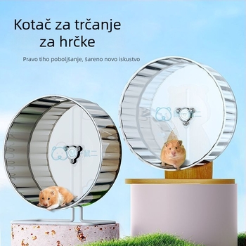 Tiho hrčak trkaći kotačić s prozirnim nosačem. Marka: Drugo; Uvoz: Ne; Podrijetlo: Pogledajte detalje