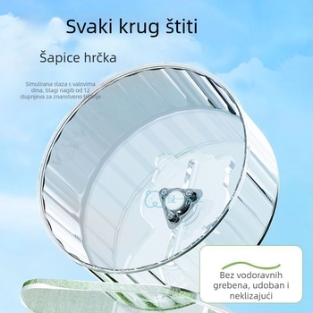 Tiho hrčak trkaći kotačić s prozirnim nosačem. Marka: Drugo; Uvoz: Ne; Podrijetlo: Pogledajte detalje