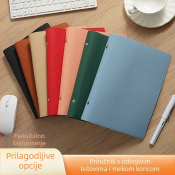 Bilježnica s PU koricom, Binder veza, Dowling papir, 100–200 stranica, uredski stil
