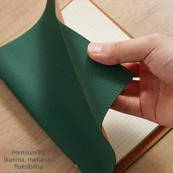 Bilježnica s PU koricom, Binder veza, Dowling papir, 100–200 stranica, uredski stil