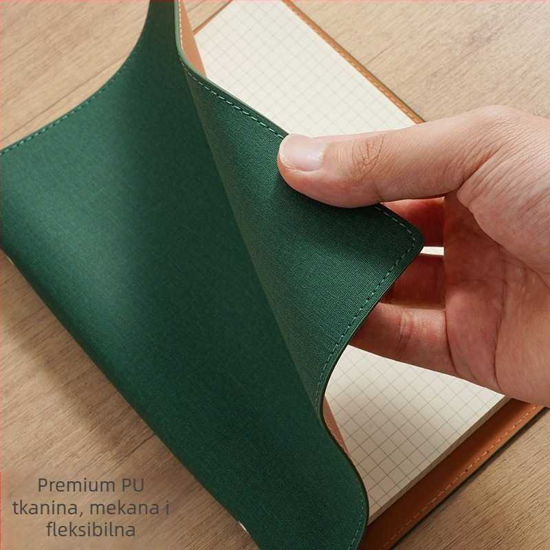 Bilježnica s PU koricom, Binder veza, Dowling papir, 100–200 stranica, uredski stil