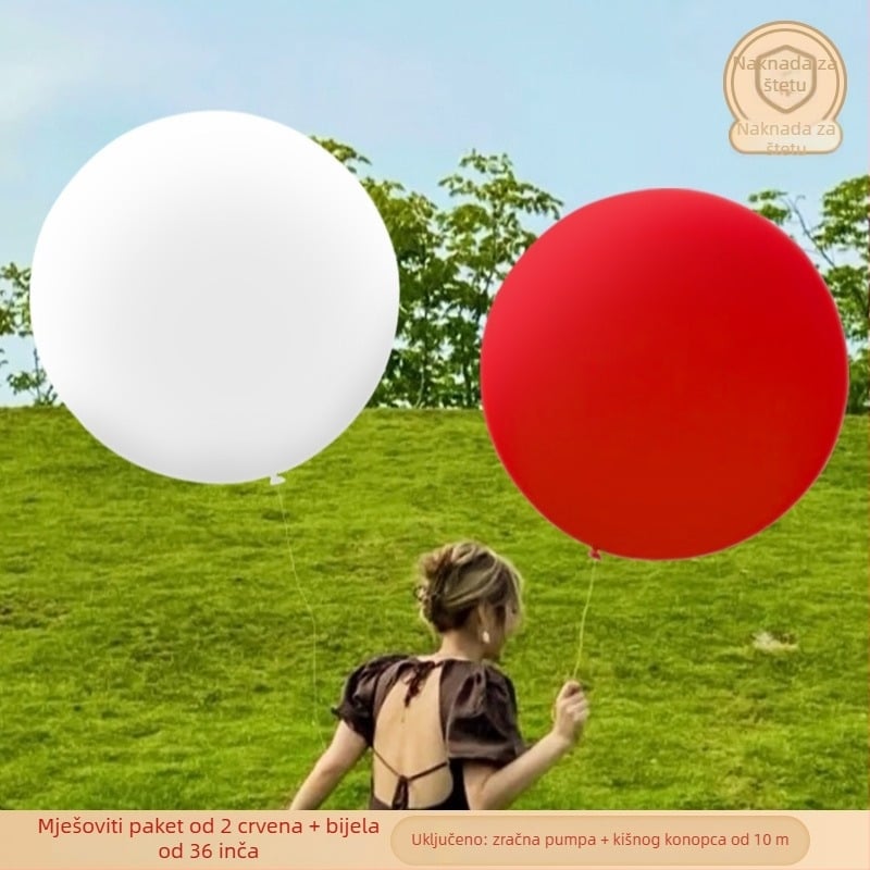 Lateks baloni, okruglog oblika, svečani baloni; pogodni za rođendane i kampiranje; tiskanje logotipa nije moguće