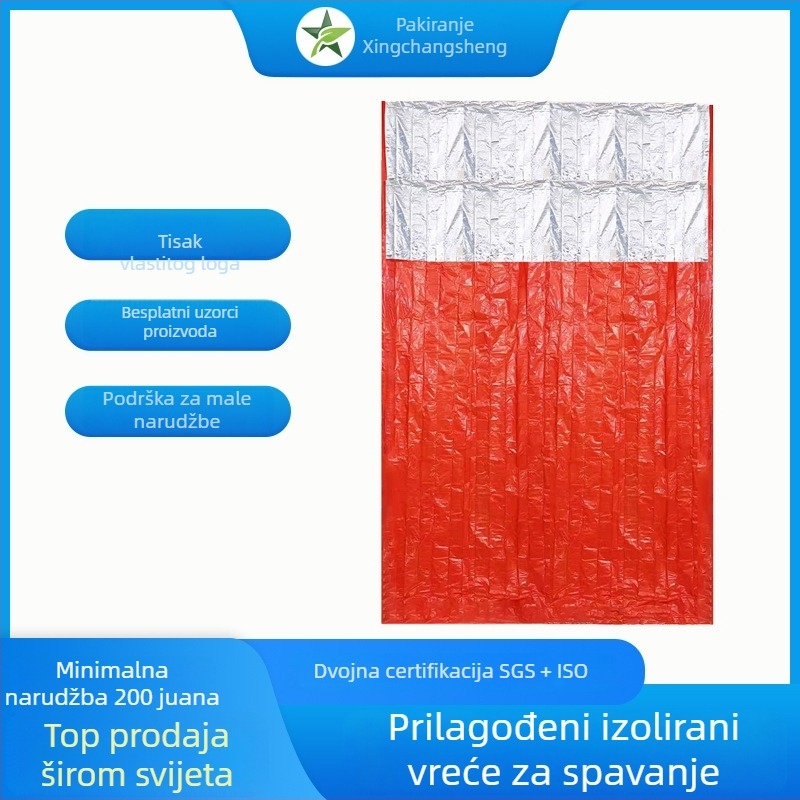 Vanjski vreća za spavanje s toplinsko-refleksijskom izolacijom za kampiranje — marka Xing Chang Sheng, porijeklo Shenzhen, kategorija Survival Tools, na skladištu/po narudžbi
