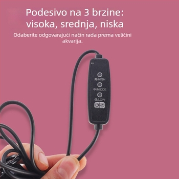USB napajana mini pumpa za kisik za akvarij — prenosni oksigenator za ribnjake, težina ~80 g, Marka: Hee Wang Meow, Uvoz: Ne