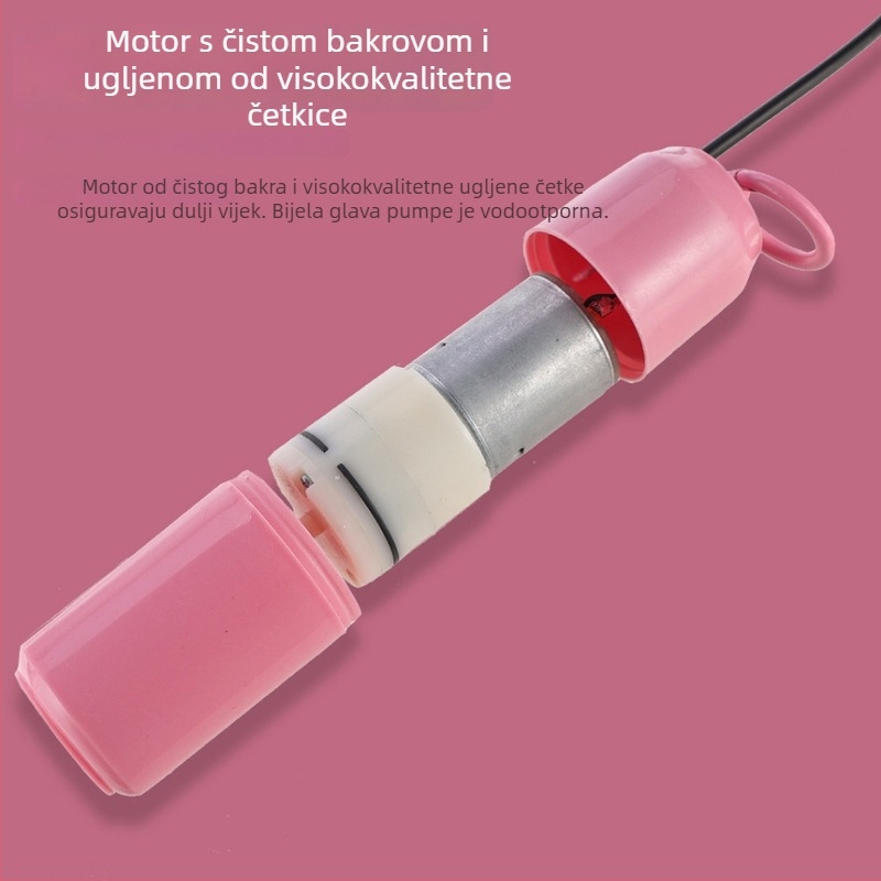 USB napajana mini pumpa za kisik za akvarij — prenosni oksigenator za ribnjake, težina ~80 g, Marka: Hee Wang Meow, Uvoz: Ne