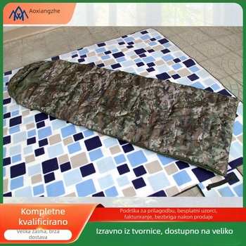 Soar vreća za spavanje s Hollow Cotton punilom, poliester navlaka i tkanina, konstrukcija tipa omotnica, za odrasle, težina 1.5-2.5 kg