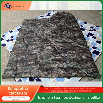 Soar vreća za spavanje s Hollow Cotton punilom, poliester navlaka i tkanina, konstrukcija tipa omotnica, za odrasle, težina 1.5-2.5 kg