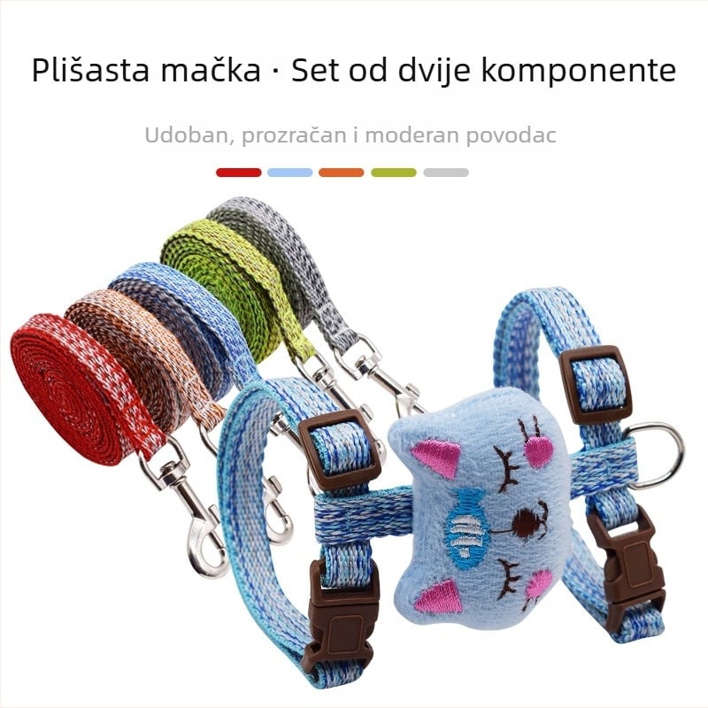 I-oblik mačji pojas od lana i pamuka (Materijal: lan + pamuk; Oblik: I oblik; Kategorija: mačji pojas; Cilj: mačka; Marka: CHOUGOGO)