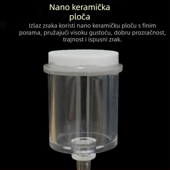 Pumpa za kisik za akvarij, Nano disk kisika, Tiho djelovanje, Diffuzor zraka