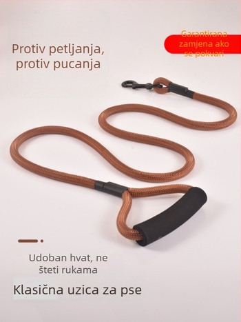 Povodac za psa - poliester, jednoslojni povodac, lanac i uzica za kućne ljubimce