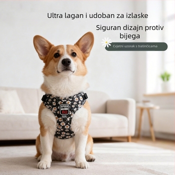Pojas za mačke s prsnim pojasom, platnen materijal, proširivo, Zhejiang podrijetlo
