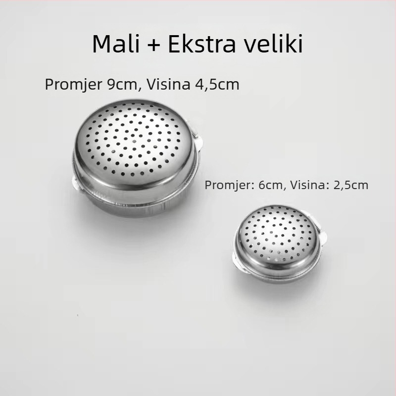 Kutija za začine od 304 nerđajućeg čelika s kuglicama za začine i staklenkom