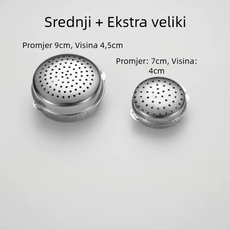 Kutija za začine od 304 nerđajućeg čelika s kuglicama za začine i staklenkom