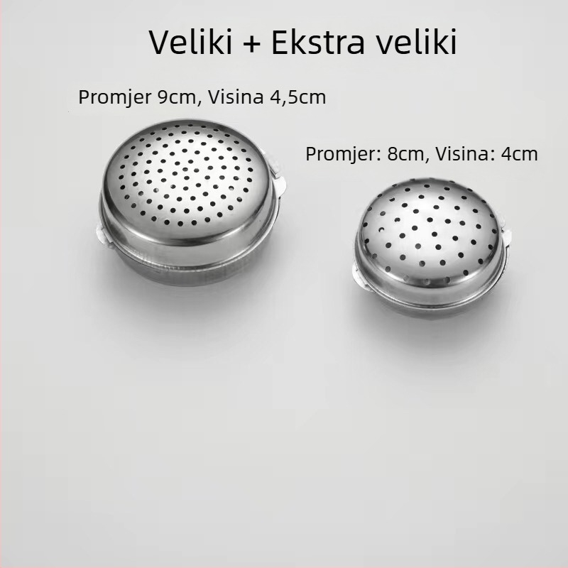 Kutija za začine od 304 nerđajućeg čelika s kuglicama za začine i staklenkom