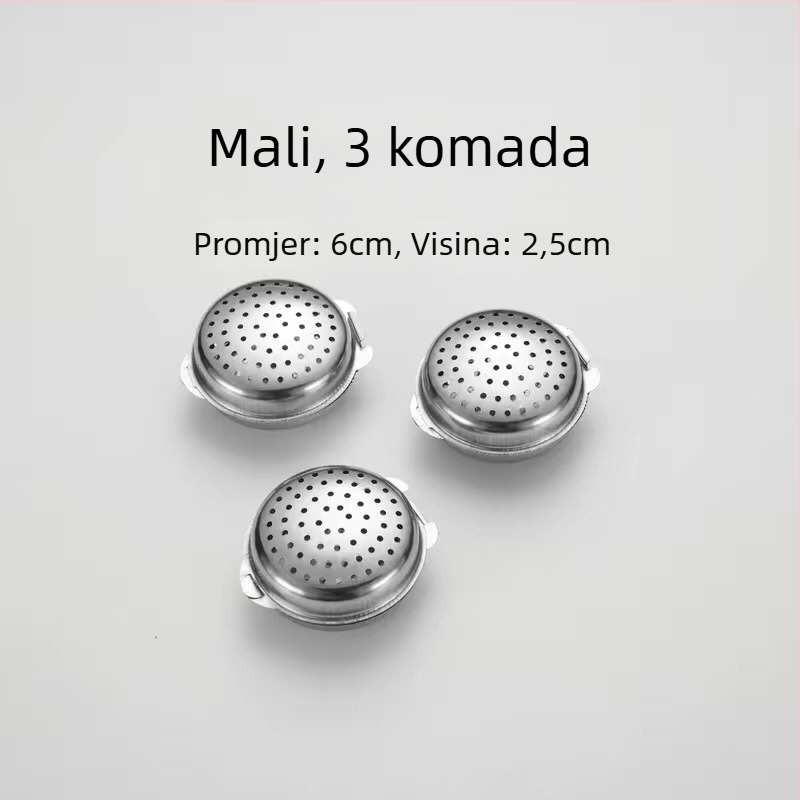 Kutija za začine od 304 nerđajućeg čelika s kuglicama za začine i staklenkom