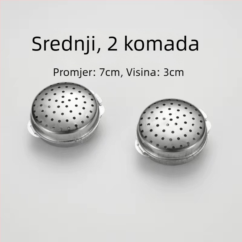 Kutija za začine od 304 nerđajućeg čelika s kuglicama za začine i staklenkom