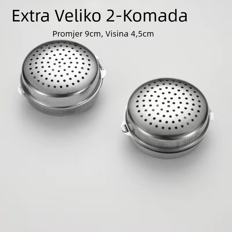 Kutija za začine od 304 nerđajućeg čelika s kuglicama za začine i staklenkom