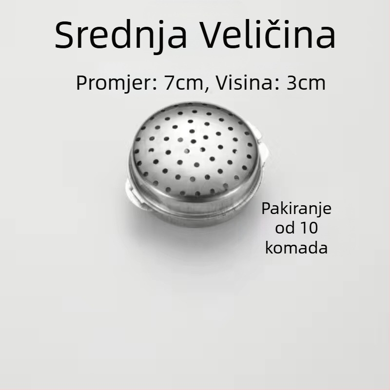 Kutija za začine od 304 nerđajućeg čelika s kuglicama za začine i staklenkom