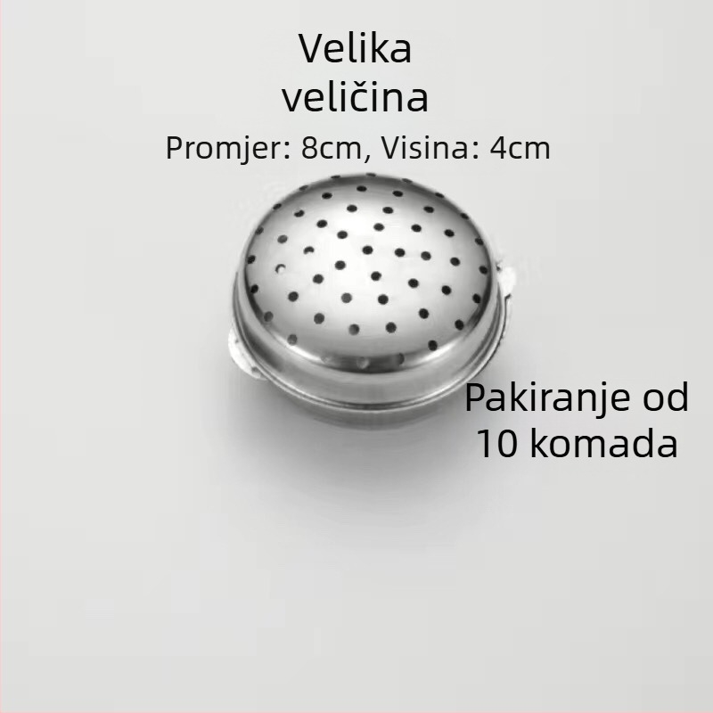 Kutija za začine od 304 nerđajućeg čelika s kuglicama za začine i staklenkom