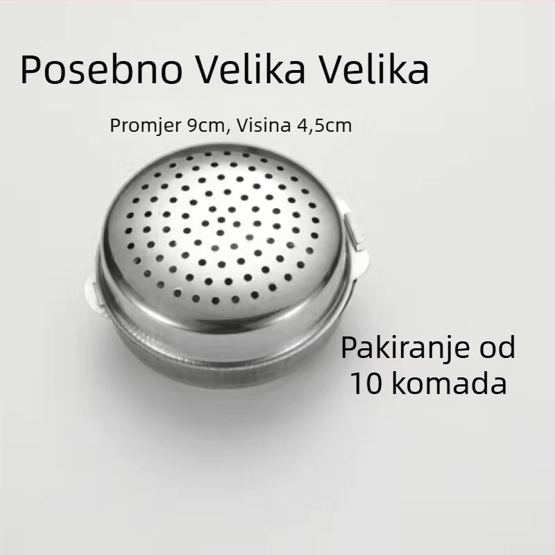 Kutija za začine od 304 nerđajućeg čelika s kuglicama za začine i staklenkom