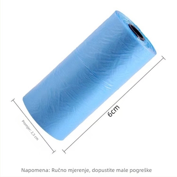 Jednokratne PE vreće za otpad kućnih ljubimaca, s plosnatim otvorom, nerazgradive