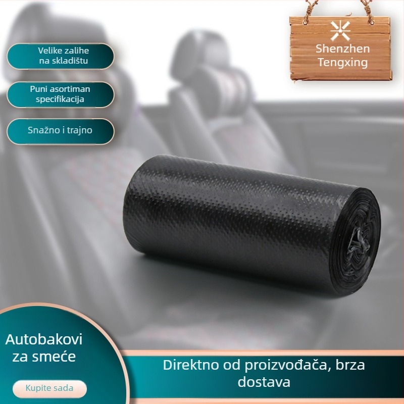 PE vreće za smeće, rolne, jednokratne, za auto i dom, debele, paket 50 kom