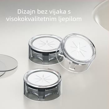 Bez bušenja držač za ručnike, plastični zidni ormarić za kupaonicu, nosivost 3 kg, 1 razina, organizacija skladištenja