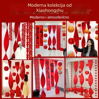 Set dekoracija za novi dom – tekstilne zastavice za ceremoniju useljenja
