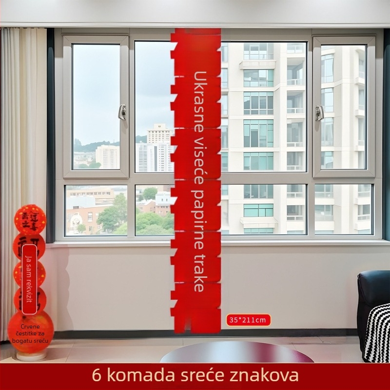 Set dekoracija za novi dom – tekstilne zastavice za ceremoniju useljenja