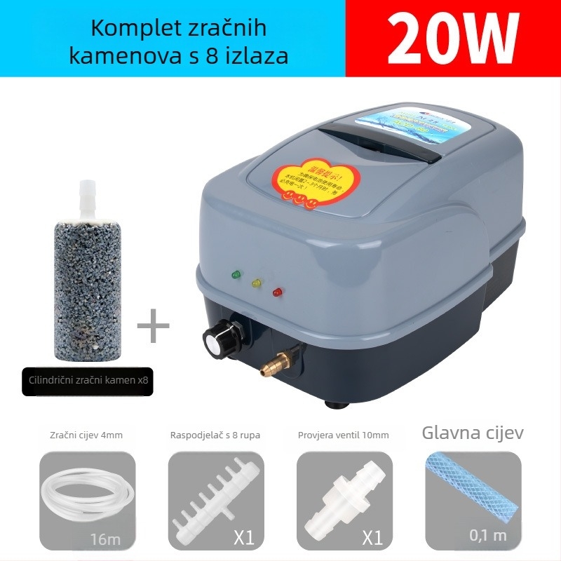 Sunsun AC/DC dvostruki aerator za ribnjake, visoka snaga