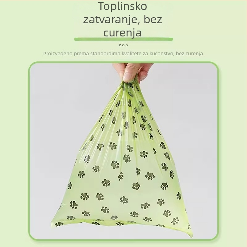 Biodegradibilne debele vrećice za pseći izmet od PE za šetnje