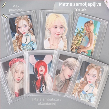 OPP samoljepljiva vrećica za kartice s mat završnim premazom; Materijal: plastika; Tehnika: toplo rezanje; Namjena: izdavanje kartica; Marka: Huasheng Source; Vrsta pakiranja: pakiranje vrećica