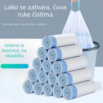 HDPE vrećice za otpad za kutiju za mačke, s vezicom, ojačane