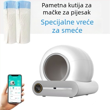 HDPE vrećice za otpad za kutiju za mačke, s vezicom, ojačane
