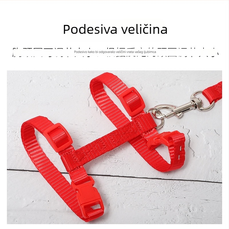 I-oblike najlonske ravne vodilice za mačke i male pse, podesive
