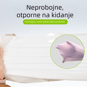 Liner za posudu za mačji pijesak s vrpcom, PE debeli materijal, uključena vrećica za smeće