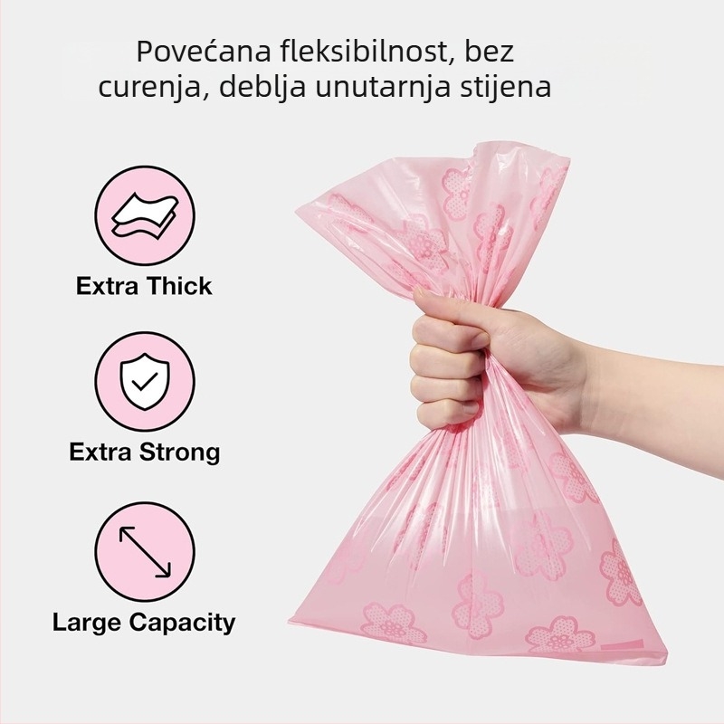 Torba za otpad kućnih ljubimaca – biorazgradiva, prijenosna; stil: plitki otvor; materijal: Epi/pulp/hepe; debljina: zadebljana; brend: Tail lian meng / tailpets; privatne marke: Da