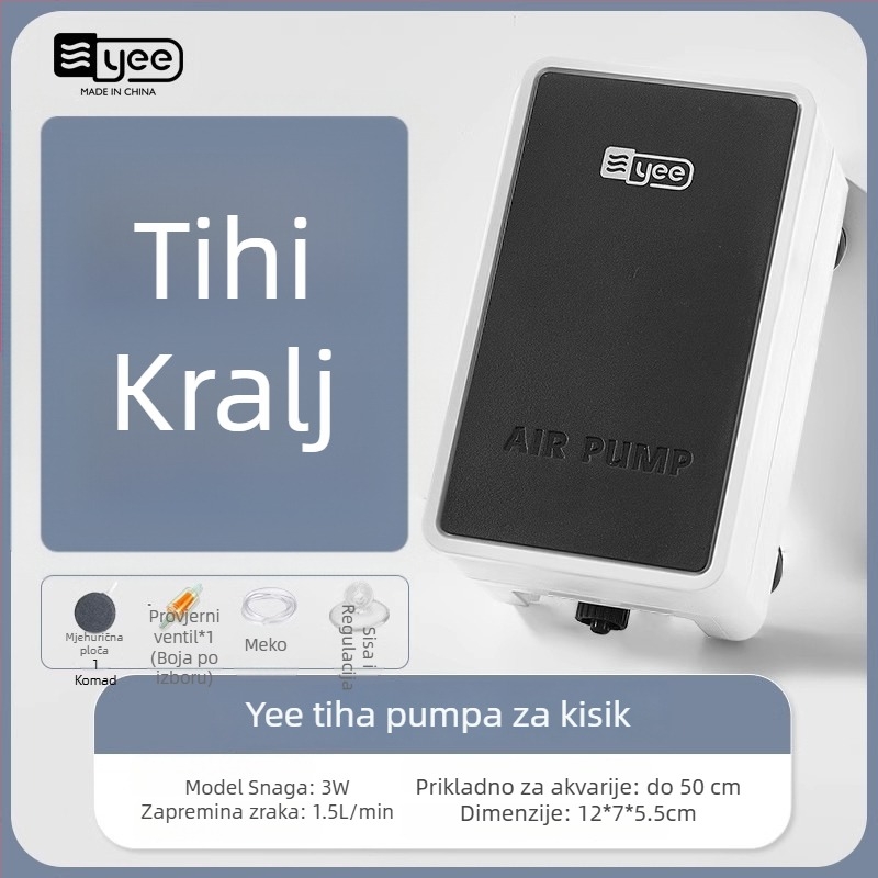 Yee pumpa za kisik za akvarij, tiha, kućna upotreba (Brand: Yee; Hluk: tiho; Namjena: kućna upotreba; Akvarij)