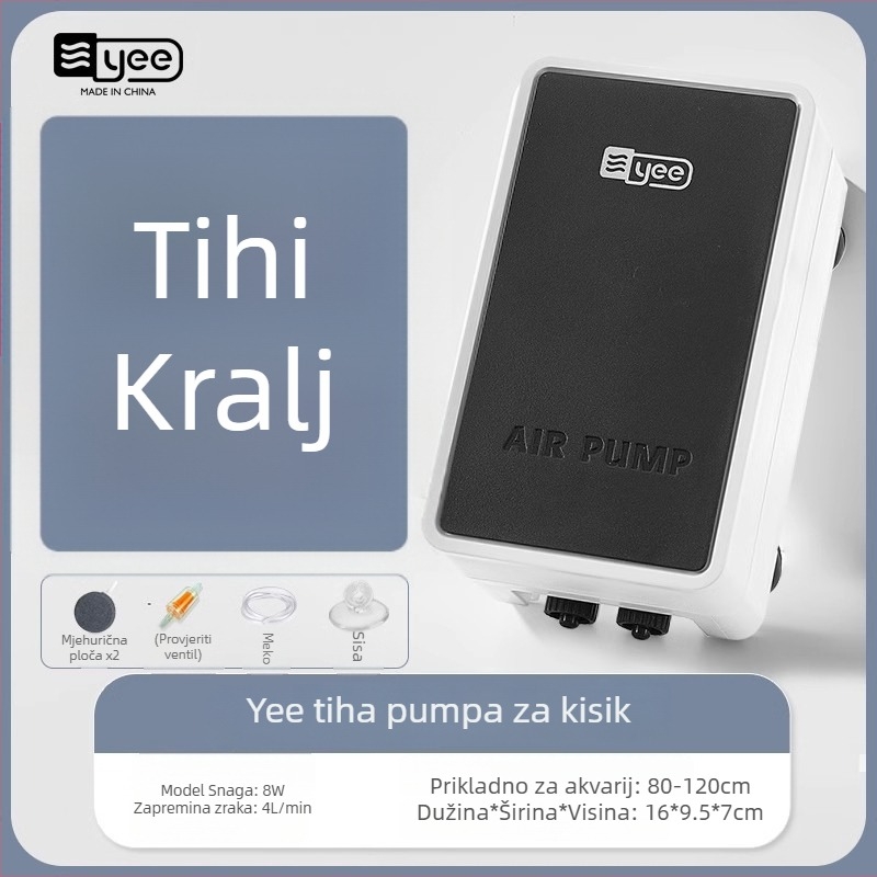 Yee pumpa za kisik za akvarij, tiha, kućna upotreba (Brand: Yee; Hluk: tiho; Namjena: kućna upotreba; Akvarij)