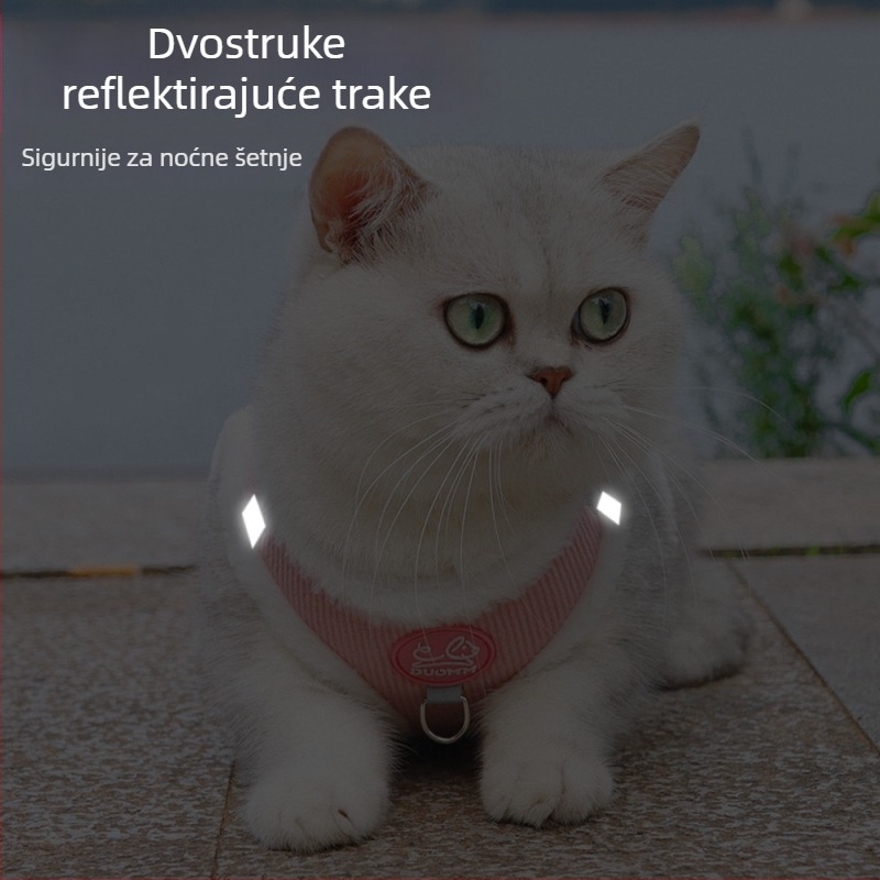 Corduroy prsluk za mačke u stilu veste, DUOMAOMAO, neproširuje se