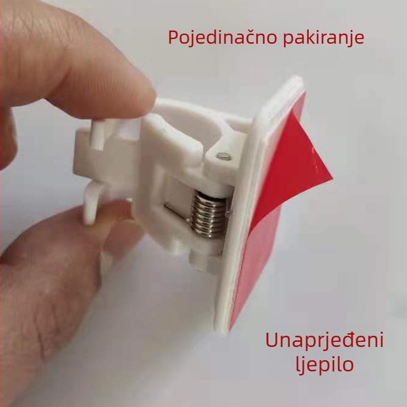 Plastični držač za ručnike s klipom za zavjesu, 2 komada, nosivost 10 kg, Magic Art, podrijetlo Zhejiang, 1 sloj, moderni minimalistički stil