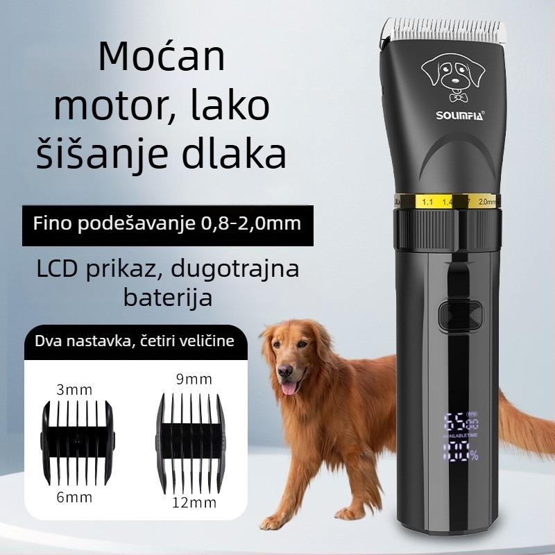 Solimpia električni klipper za kućne ljubimce – za pse i mačke, ABS kućište, pedikura i njega šapa