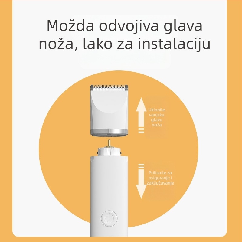 Električni kliper za pse i mačke – ABS materijal, brend Braid Night Pet, ovlaštena privatna marka, namijenjeno za pse